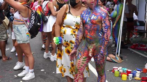 Body Painting Pride Day New York City Youtube