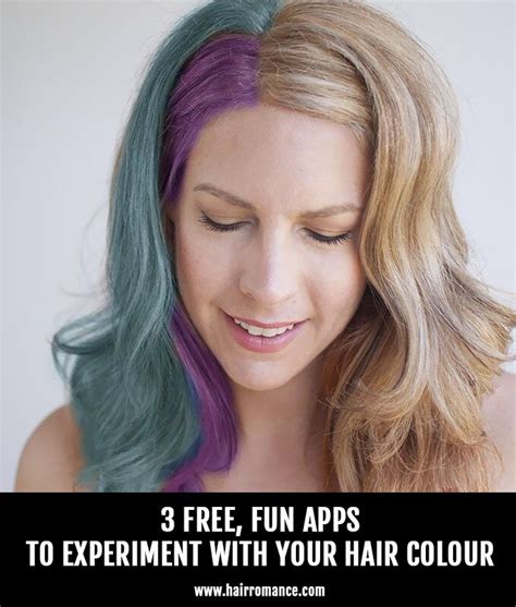 3 Fun Apps To Experiment With Your Hair Colourhair Haircolor Style