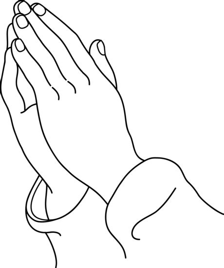 Praying hands with rosary by adam lerma sinner at art & ink tattoo studio in indio california ig @lerma52 @artnink. Praying Hands Outline - Cliparts.co