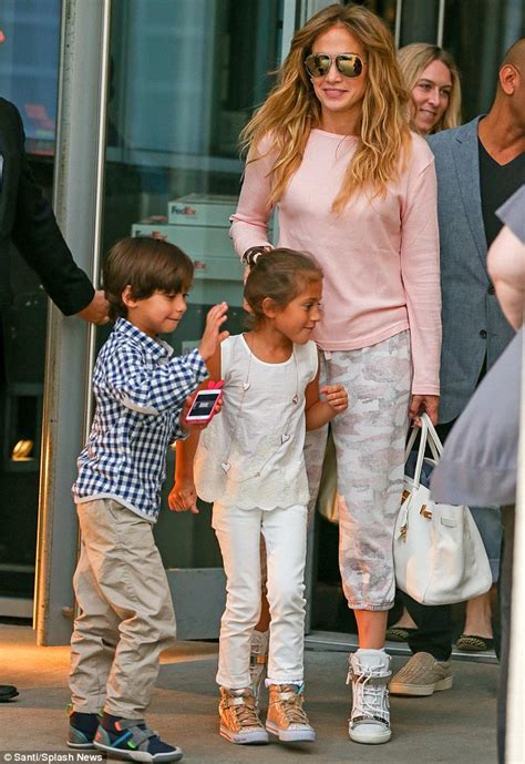 Jennifer Lopez Takes Six Year Old Twins Max And Emme Out Daily Mail