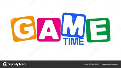 Game Time Font Design Stock Vector Image By ©selim123 369260410