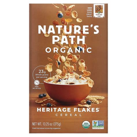 Natures Path Organic Heritage Flakes Cereal 1325 Oz 375 G