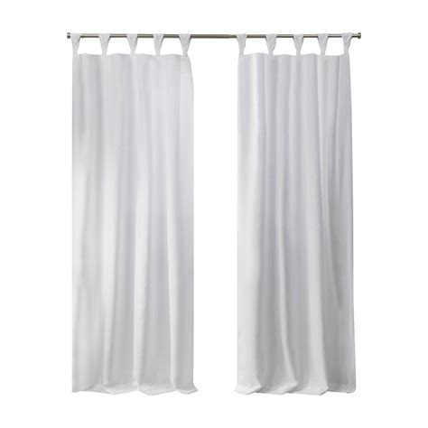 Exclusive Home Loha Braided Tab Top Curtain Panel Pair Panel Curtains