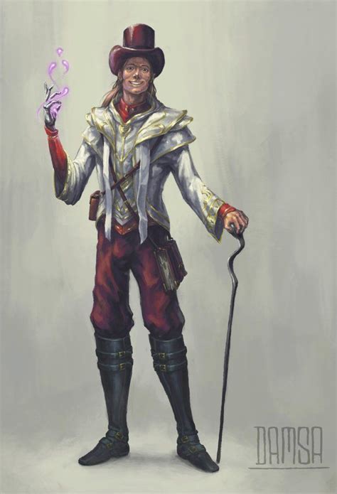 Oc Art Commission Human Illusion Wizard Dnd Dungeons And