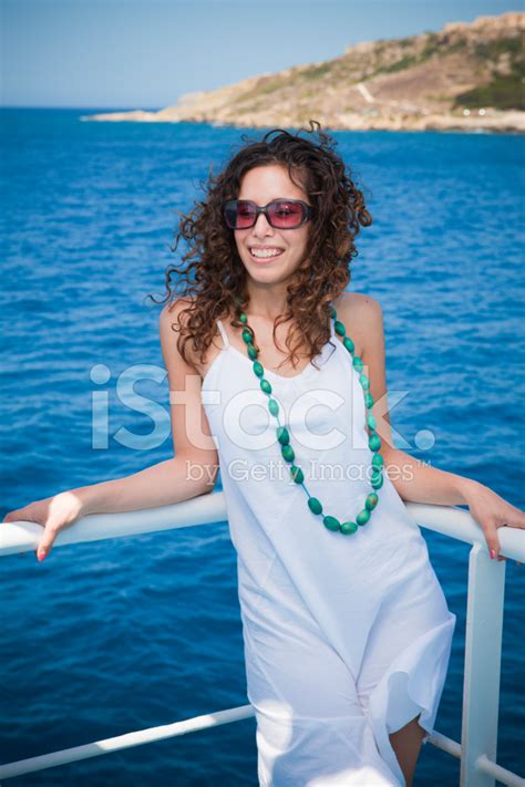 Woman On Boat Deck Stock Photo Royalty Free Freeimages