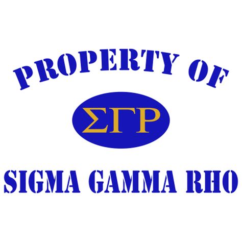 Property Of Sigma Gamma Rho Svg Sigma Gamma Rho Vector File Sigma