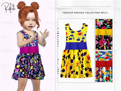 Toddler Dresses Collection Rpl31 By Robertaplobo At Tsr Sims 4 Updates