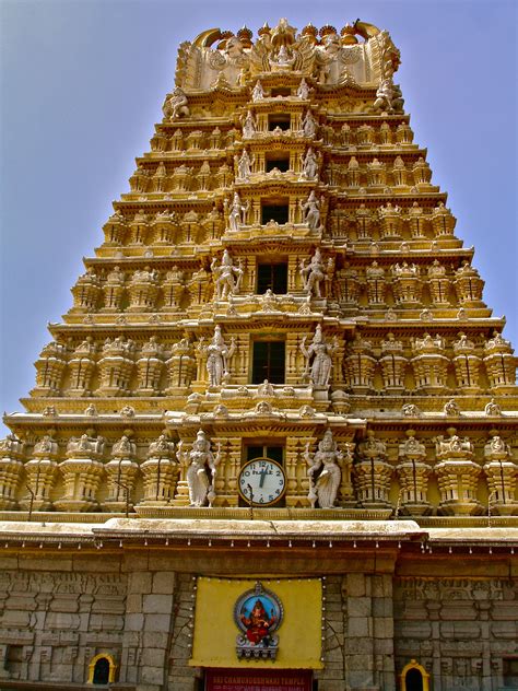 Chamundeshwari Temple On Top Of Chamundi Hills Karnataka India The