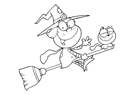 ImagesList.com: Halloween Witches for Coloring, part 1