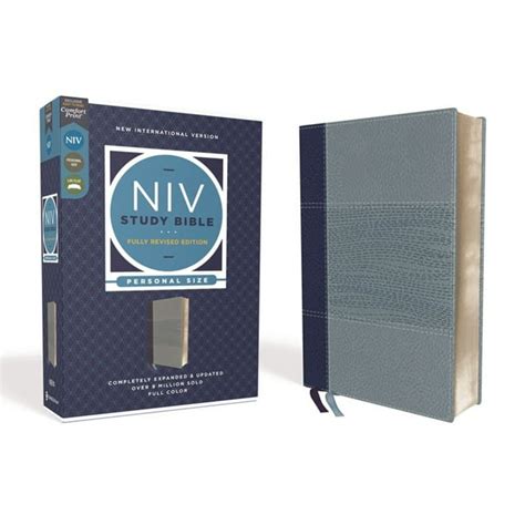 Niv Study Bible Fully Revised Edition Personal Size Leathersoft