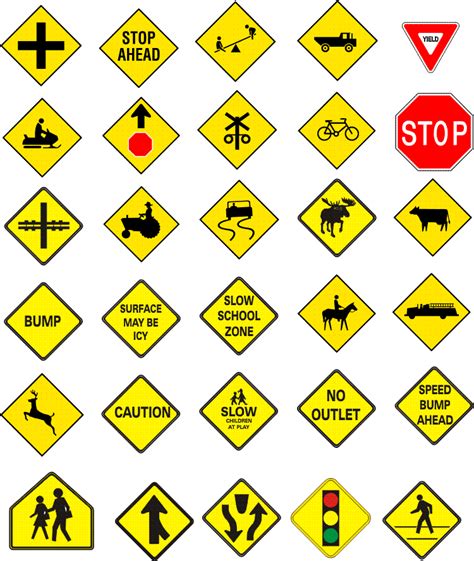 Dmv Road Signs Chart