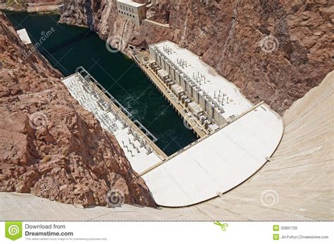 Hoover Dam Hydroelectric Power Plant Royalty Free Stock Image Image