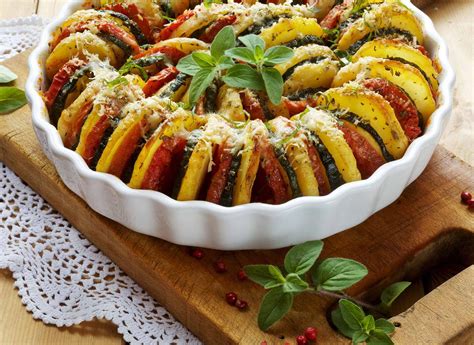 Tian de courgettes tomates et chèvre DanOn recette