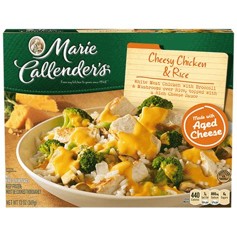 Plus, since it's an actual leg and thigh, you're not left wondering what part of the chicken your chicken is coming from. Frozen Dinners | Marie Callender's | Cheesy chicken rice ...