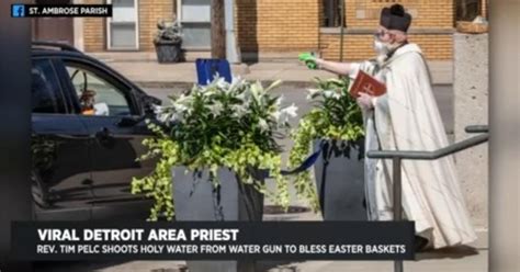 Metro Detroit Priest Goes Viral After Using Squirt Gun To Practice