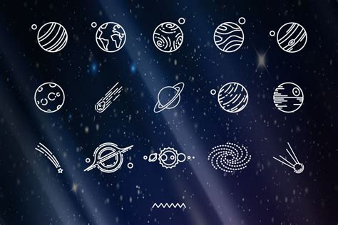 The Free Space Icons Set 50 Icons In Svg And Png Formats