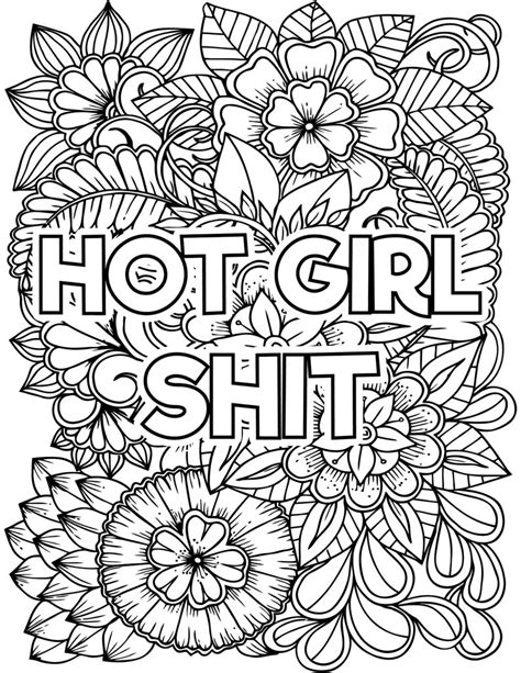 Adult Curse Words Coloring Pages Adult Coloring Pages Printable