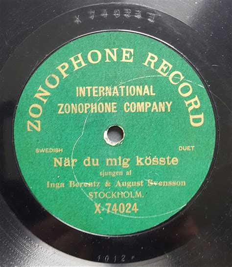 Zonophone Record X-74024 (417668746) ᐈ Köp på Tradera
