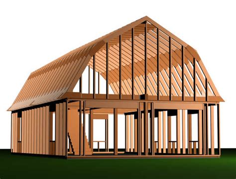 Old red barn dwarfed by a wind mill. Scle: 24x24 shed plans free