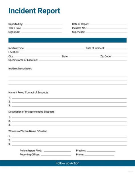 Behavior Incident Report Template - 19+ Free PDF Format Download ...