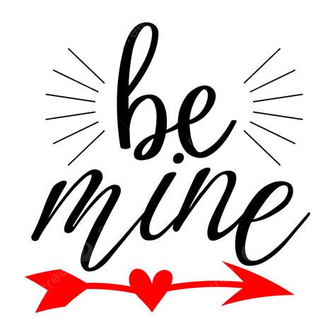 Text Mining Vector Png Images Be Mine Text With Hearts Vector