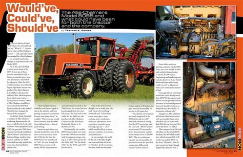 An Article In The Magazine Features Tractors And Other Things That Are