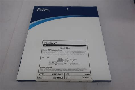 New Boston Scientific Interlock 2d Fibered Idc 10mm X 20cm Interlock 2d