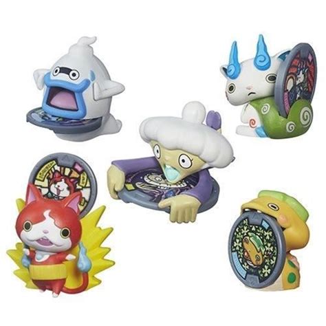 Set Of Yo Kai Watch Medal Moments Wave Jibanyan Whisper Komasan Noko Tattletell