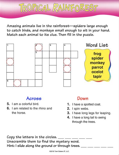 My First Crossword Puzzles Volume 4 Activity Book By Teach Simple