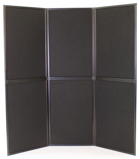 Portable Display Panels Equipped With 6 Black And Gray Panels