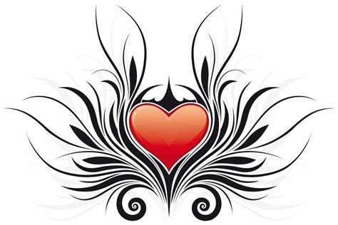 Tribal Heart Floral Tattoos Free Tattoo Designs Gallery Free