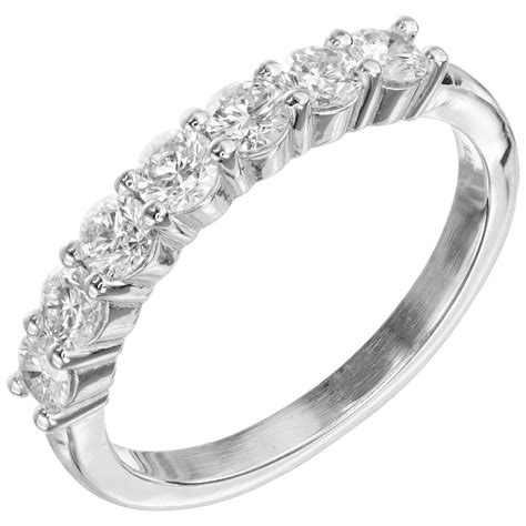 Zales Octillion Platinum Diamond Wedding Band Ring For Sale at 1stDibs