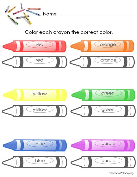 10 Best Free Printable Preschool Worksheets Colors Pdf For Free At