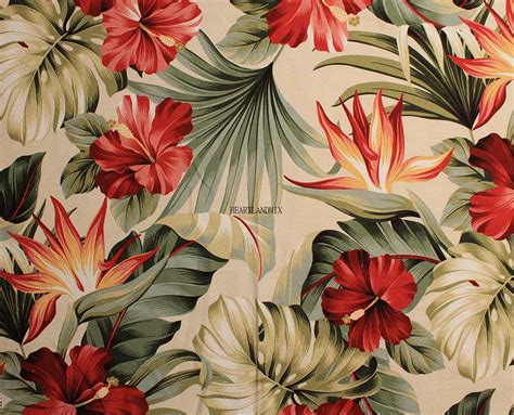 Tropical Wallpaper Vintage Digital Image Download Printable