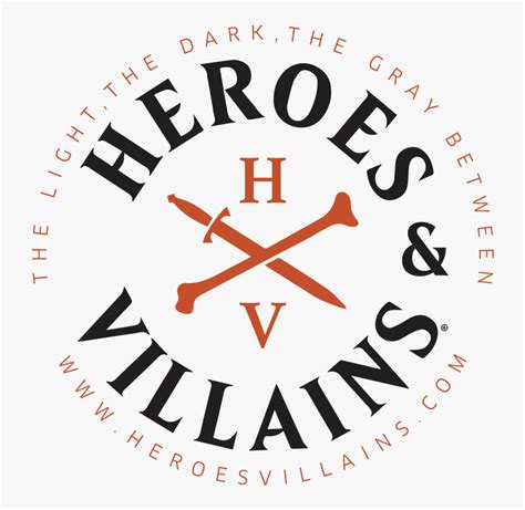 Heroes And Villains Logo Circle Hd Png Download Kindpng