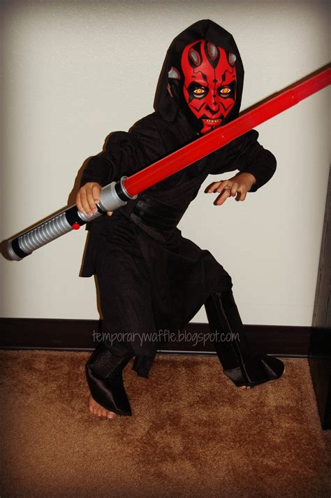 Temporary Waffle Star Wars Darth Maul Costume Review