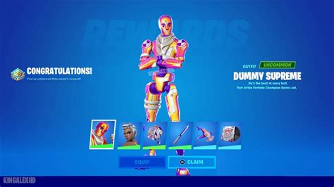 How To Get Dummy Supreme And Recon Champion Skin Free In Fortnite Fncs