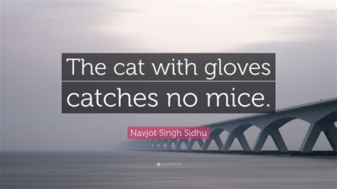 Navjot Singh Sidhu Quote The Cat With Gloves Catches No Mice