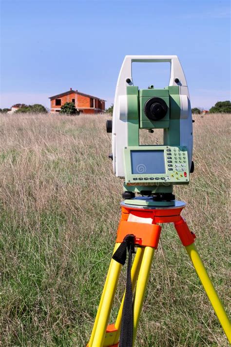 From reflectorless total station's ( topcon es/os) to robotic total station kits ( topcon gt/ps). Total Station Set In The Field Stock Photo - Image of ...