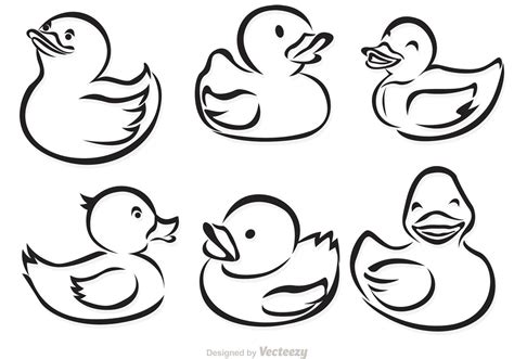 Cute Black And White Duck Clipart Jasmiini Pensas