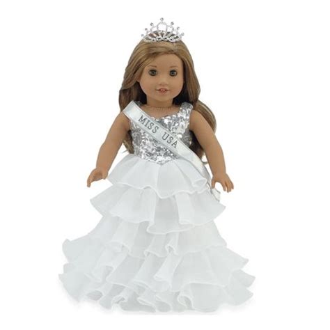 18 inch doll clothes miss usa inspired dress and accessories fits american girl ® dolls