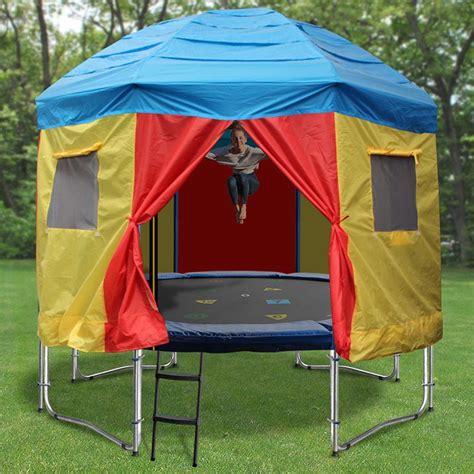 10ft Trampoline With Trampoline Tent Cover Circus Design