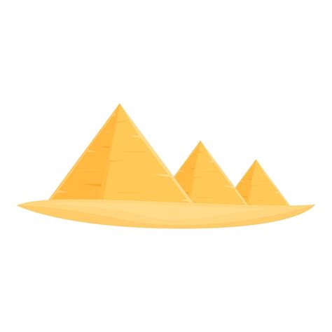 Premium Vector Ancient Pyramids Icon Cartoon Vector Egypt Pyramid Desert Landscape
