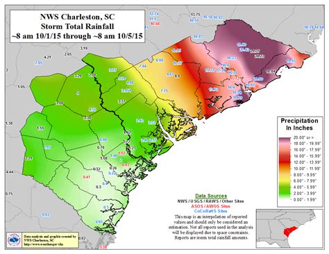 Noaa Calls South Carolina Flood A Thousand Year Event Snowbrains