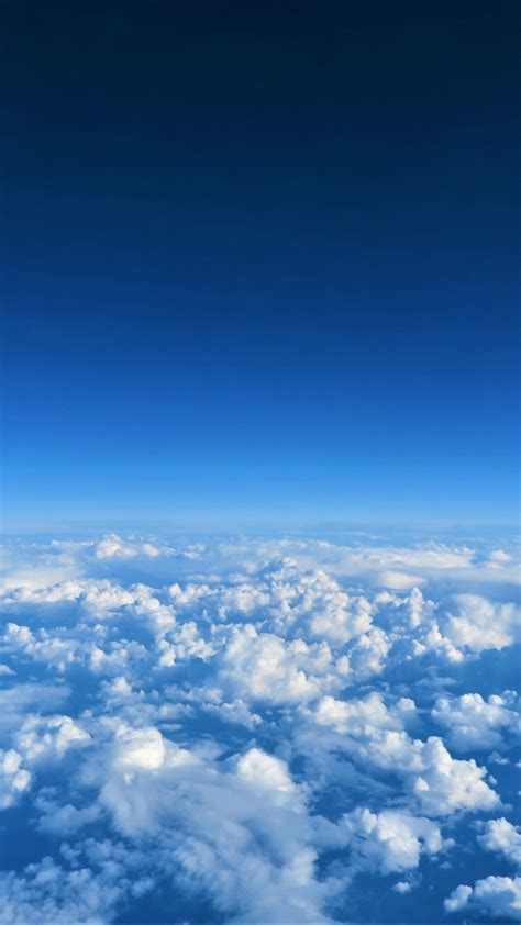 Download 720x1280 Wallpaper Blue Sky Above Clouds Samsung Galaxy Mini