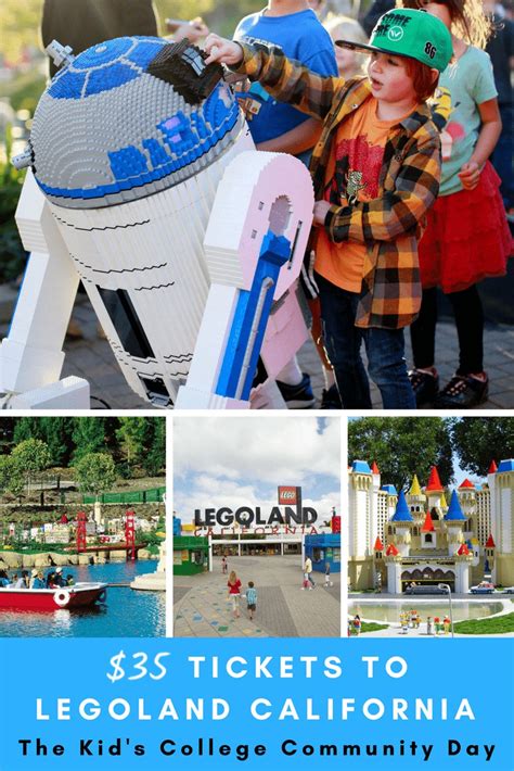 35 Tickets For Kids College Community Day At Legoland California