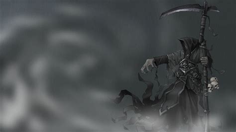 Dark Grim Reaper Horror Skeletons Skull Creepy Wallpapers Hd
