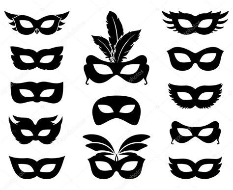 Carnival Mask Silhouettes Stock Vector Image By ©k3star 67259205