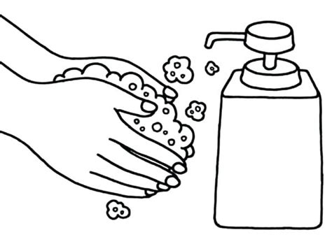 The importance of washing hand coloring pages. Wash Hands Drawing at GetDrawings | Free download