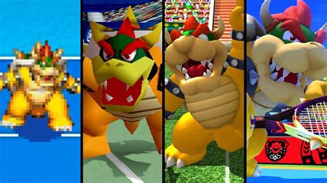 Evolution Of Bowser In Mario Tennis 2000 2019 Youtube